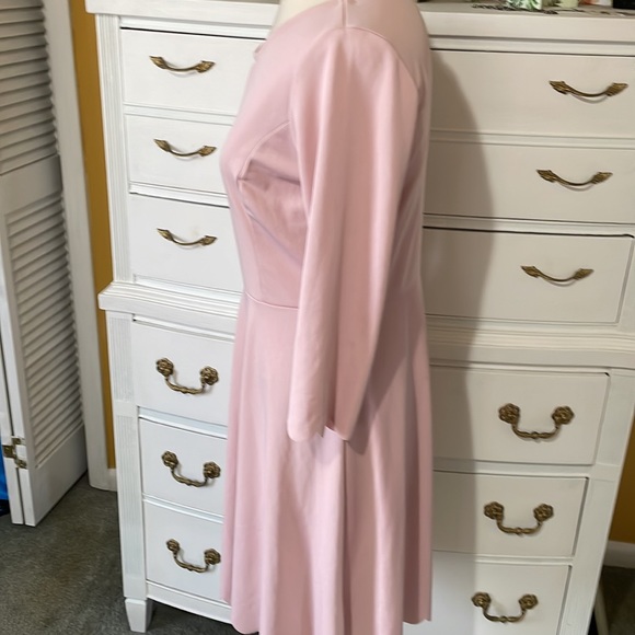 Dusty pink fit and flare dress in size large - Picture 3 of 8